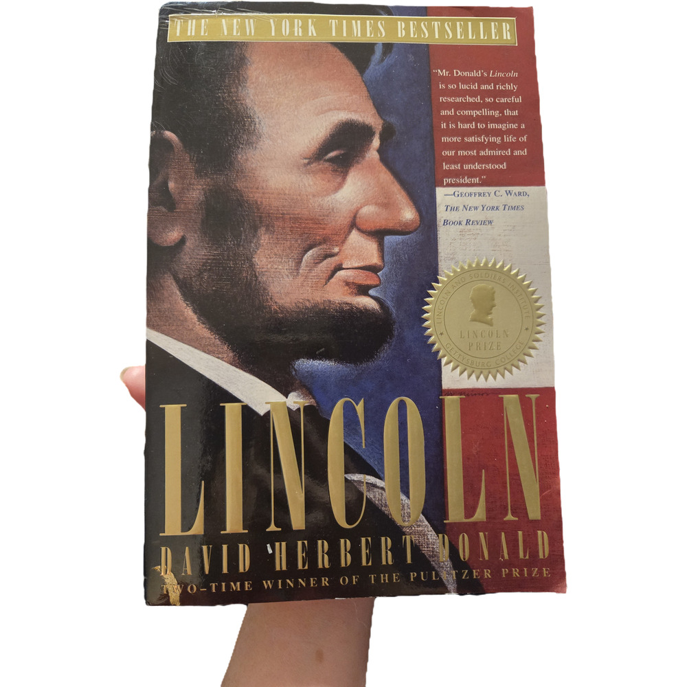 Lincoln David Herbert Donald 1st Ed 1st Print Jan Mickelson w/ Publisher Letter
